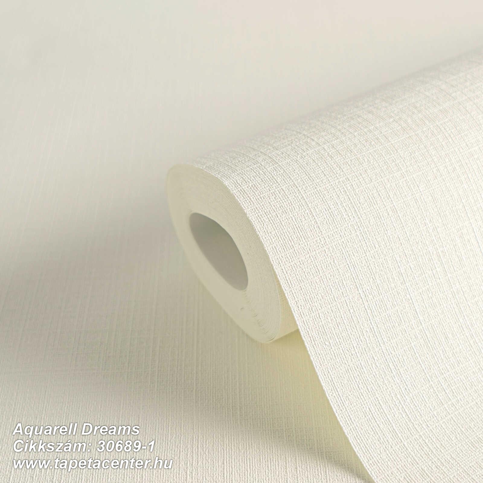 Egyszínű,textil hatású,fehér,illesztés mentes,súrolható,vlies tapéta 
